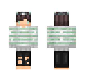 Green chibby :33 - Male Minecraft Skins - image 2