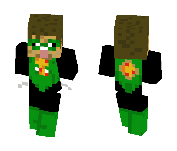 GREEN PIZZA - Male Minecraft Skins - image 1