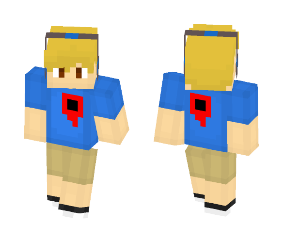 Ouch hole in heart guy - Male Minecraft Skins - image 1