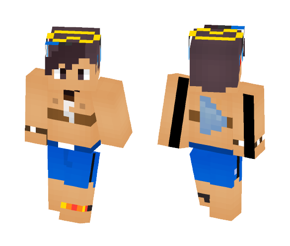 Beach Goer (Shirt In Description) - Male Minecraft Skins - image 1