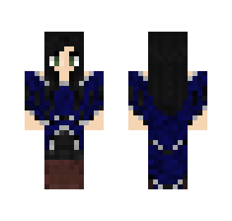 Dark Blue Longshirt/Robe design - Female Minecraft Skins - image 2