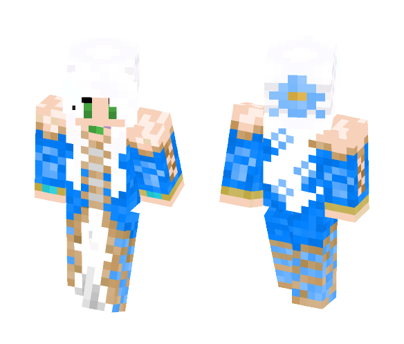 Blue Noble Court Gown - Female Minecraft Skins - image 1