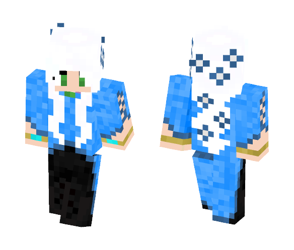 Blue Long Shirt - Female Minecraft Skins - image 1