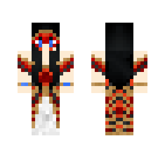 Sunset Masquerade Gown - Female Minecraft Skins - image 2