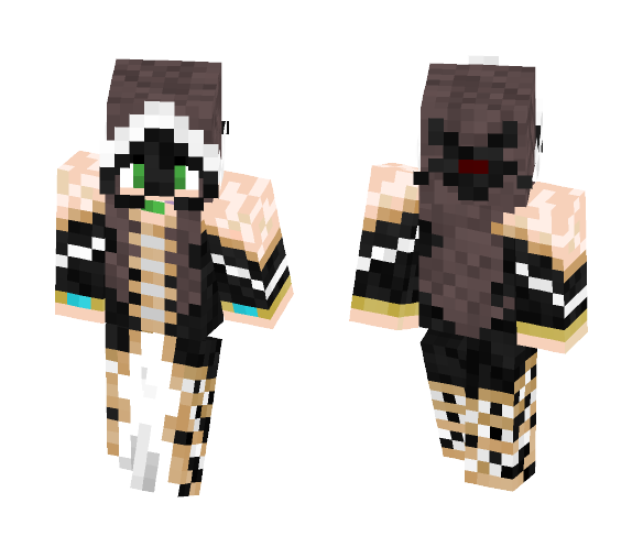 Skeleton Masquerade Gown - Female Minecraft Skins - image 1