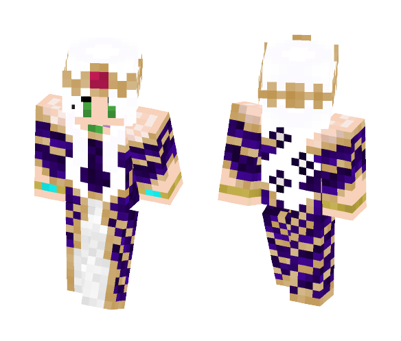 Purple Empress Gown - Female Minecraft Skins - image 1