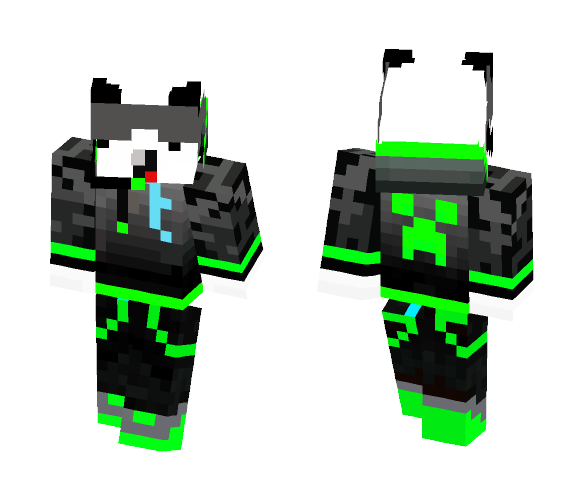 DERPY PANDA with Glasses - Male Minecraft Skins - image 1
