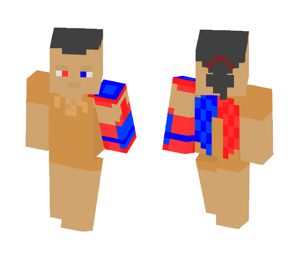 Red-Blue Angel - Male Minecraft Skins - image 1