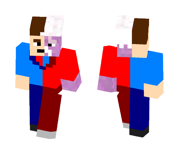 heaven and hell 2 face - Male Minecraft Skins - image 1