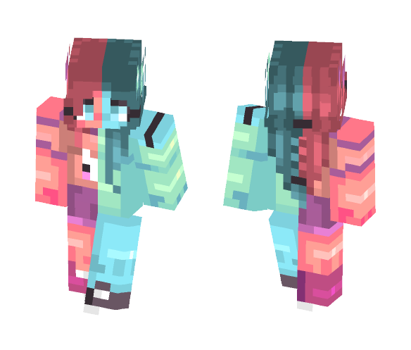 Left brain and right brain - Female Minecraft Skins - image 1