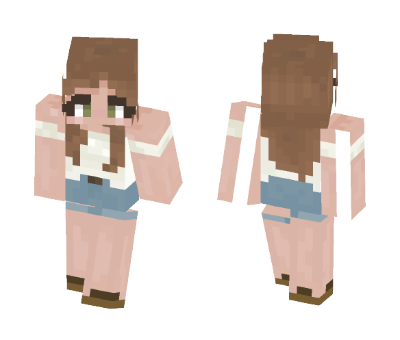 basic summery girl ,':) - Girl Minecraft Skins - image 1