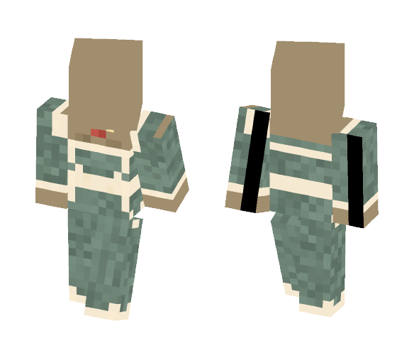 Light Azure & Creme Gown - Female Minecraft Skins - image 1