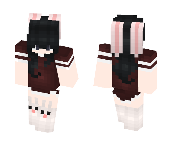 ✞ ~Kawaii Bunny Desukah Girl~ ✞ - Kawaii Minecraft Skins - image 1