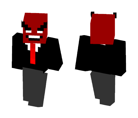 Demon in Tux - Male Minecraft Skins - image 1