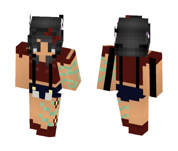 A flowery day - Female Minecraft Skins - image 1