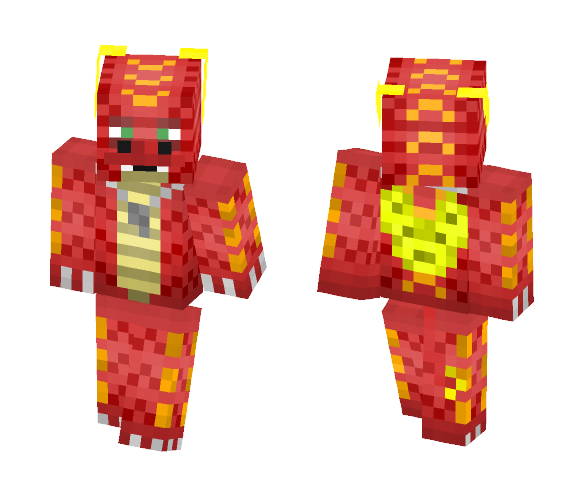 Red Dragon Modified 2 - Male Minecraft Skins - image 1
