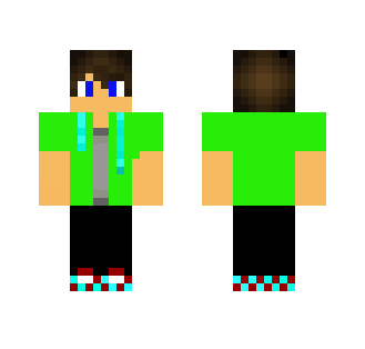 Summer Neon Guy - Male Minecraft Skins - image 2