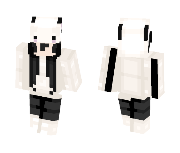 Panda Hat - Female Minecraft Skins - image 1