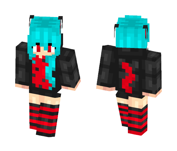 Remake of my old Evil Nyan Cat girl - Cat Minecraft Skins - image 1