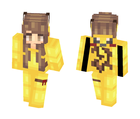Pikachu Onesie - Female Minecraft Skins - image 1