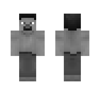 Black and White Steve - Male Minecraft Skins - image 2