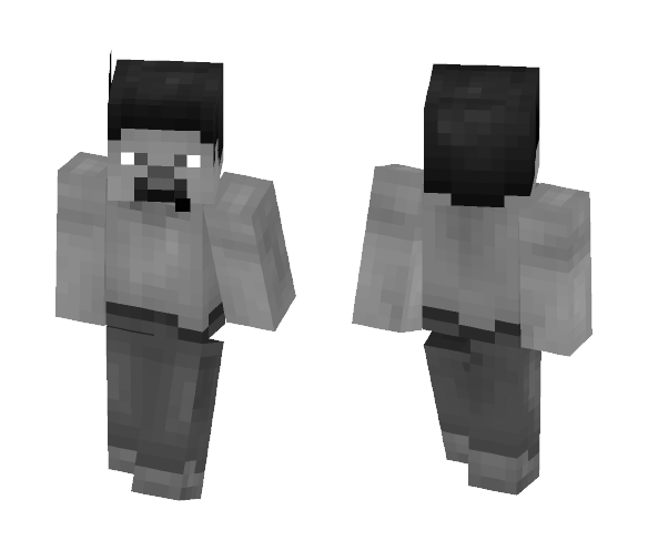 Black and White Steve - Male Minecraft Skins - image 1
