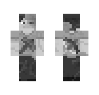 Corrupted Grayscale Skin - Male Minecraft Skins - image 2
