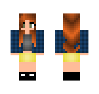 Girl in checkered jacket