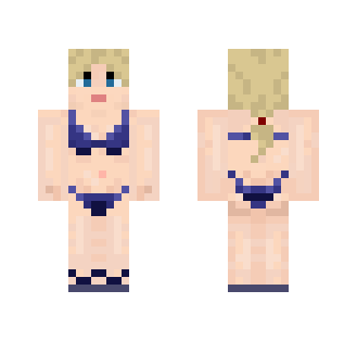 Girlfriend in blue sexy bikini. - Female Minecraft Skins - image 2