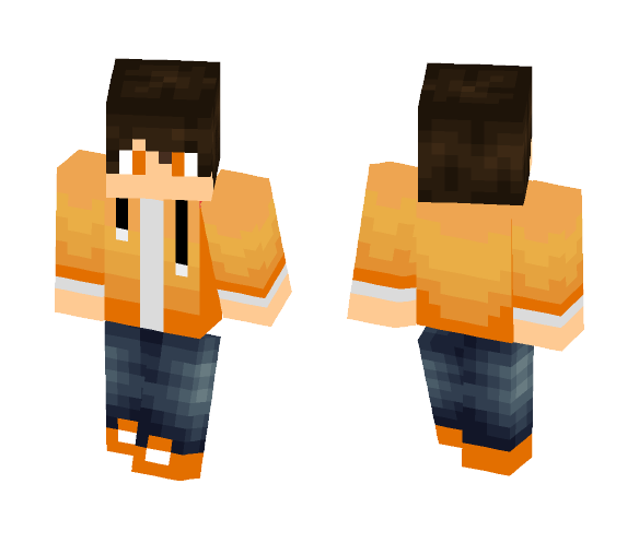 Just kid (Orange) - Male Minecraft Skins - image 1