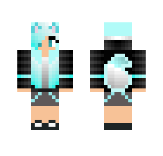 Minty Wolf Girl - Girl Minecraft Skins - image 2