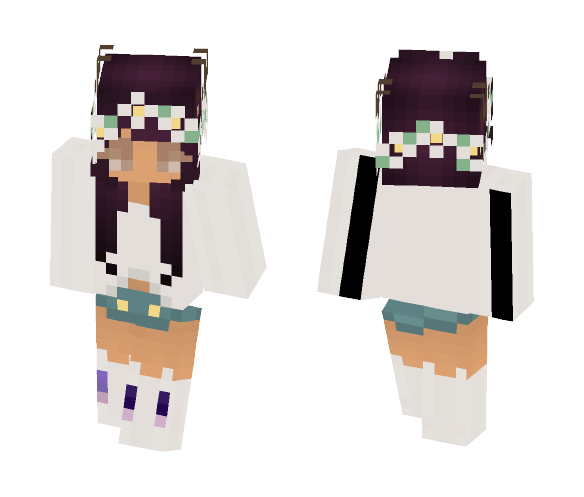 deer girl with socks v2 - Girl Minecraft Skins - image 1