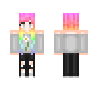 Rainbow2.0 - Female Minecraft Skins - image 2