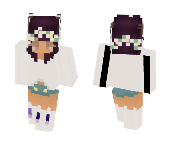Deer girl with bunny socks :P - Girl Minecraft Skins - image 1