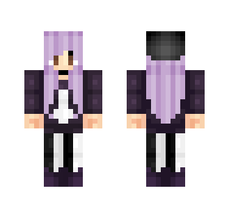 Version With Silver Lilac Hair - Female Minecraft Skins - image 2