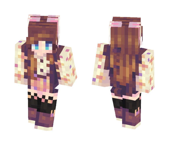 Floral Bunny - Female Minecraft Skins - image 1