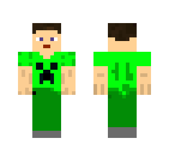 Young Steve With Creeper - Male Minecraft Skins - image 2
