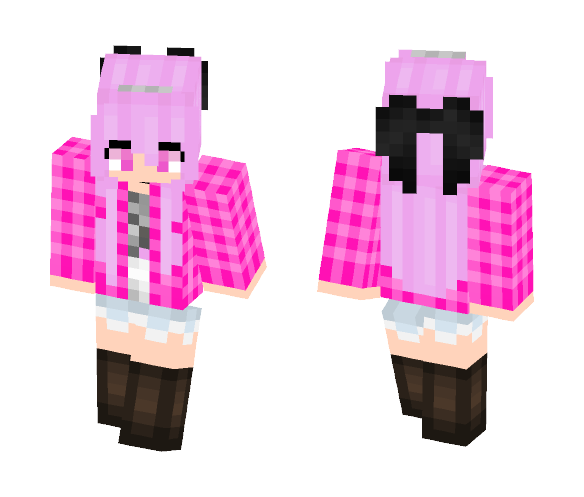 BubbleGum Girl ◎[▪‿▪]◎ - Girl Minecraft Skins - image 1
