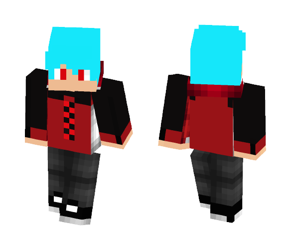 Mr.Blue Hair - Male Minecraft Skins - image 1