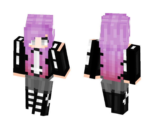 Goth Skeleton - Female Minecraft Skins - image 1