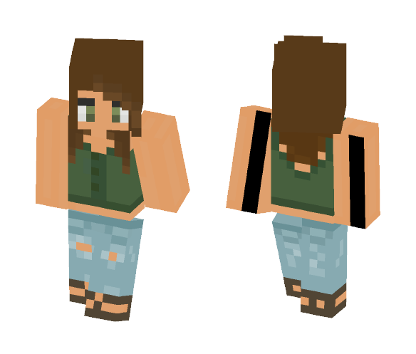 ❀ | forest green - Female Minecraft Skins - image 1
