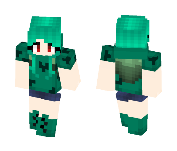 Bulbasaur Hoodie - Female Minecraft Skins - image 1