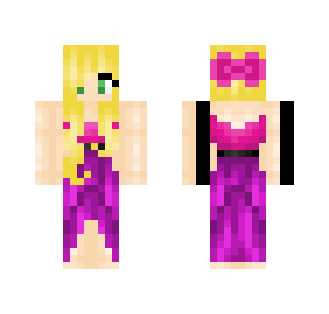 Pink Dress Girl - Girl Minecraft Skins - image 2