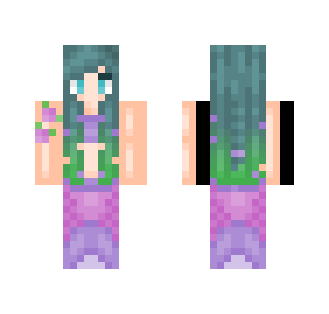 Aqua Mermaid - Female Minecraft Skins - image 2