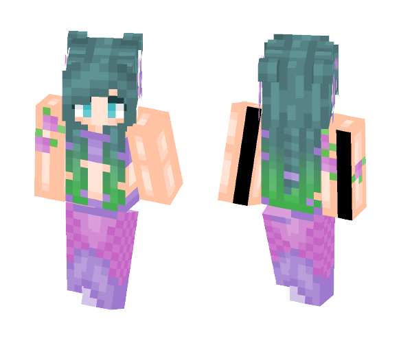 Aqua Mermaid - Female Minecraft Skins - image 1