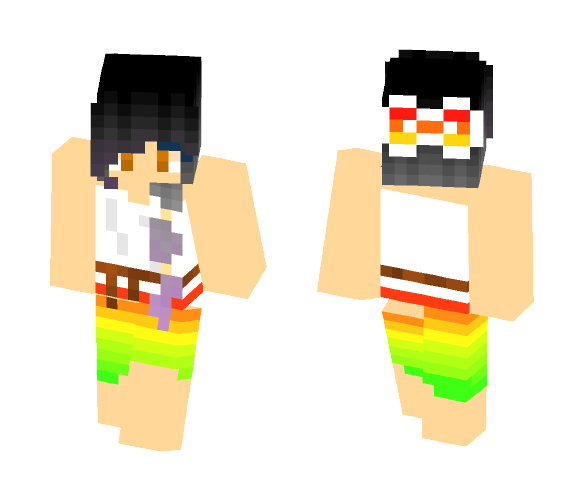 beach rainbow - Female Minecraft Skins - image 1