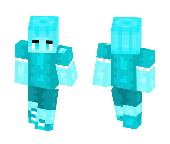 Request From Brother ( Turquoise ) - Male Minecraft Skins - image 1