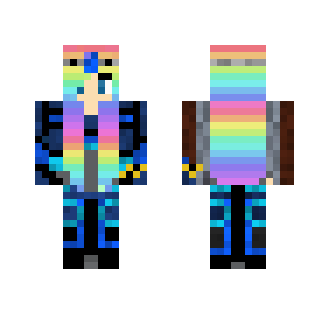 Rainbow warrior - Female Minecraft Skins - image 2