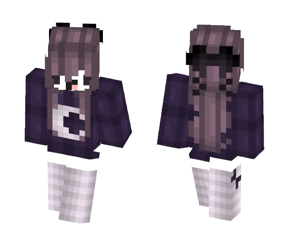 ~Chibi Purple Girl :v - Girl Minecraft Skins - image 1