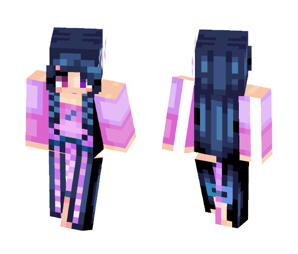 Lavender Midnight - Female Minecraft Skins - image 1